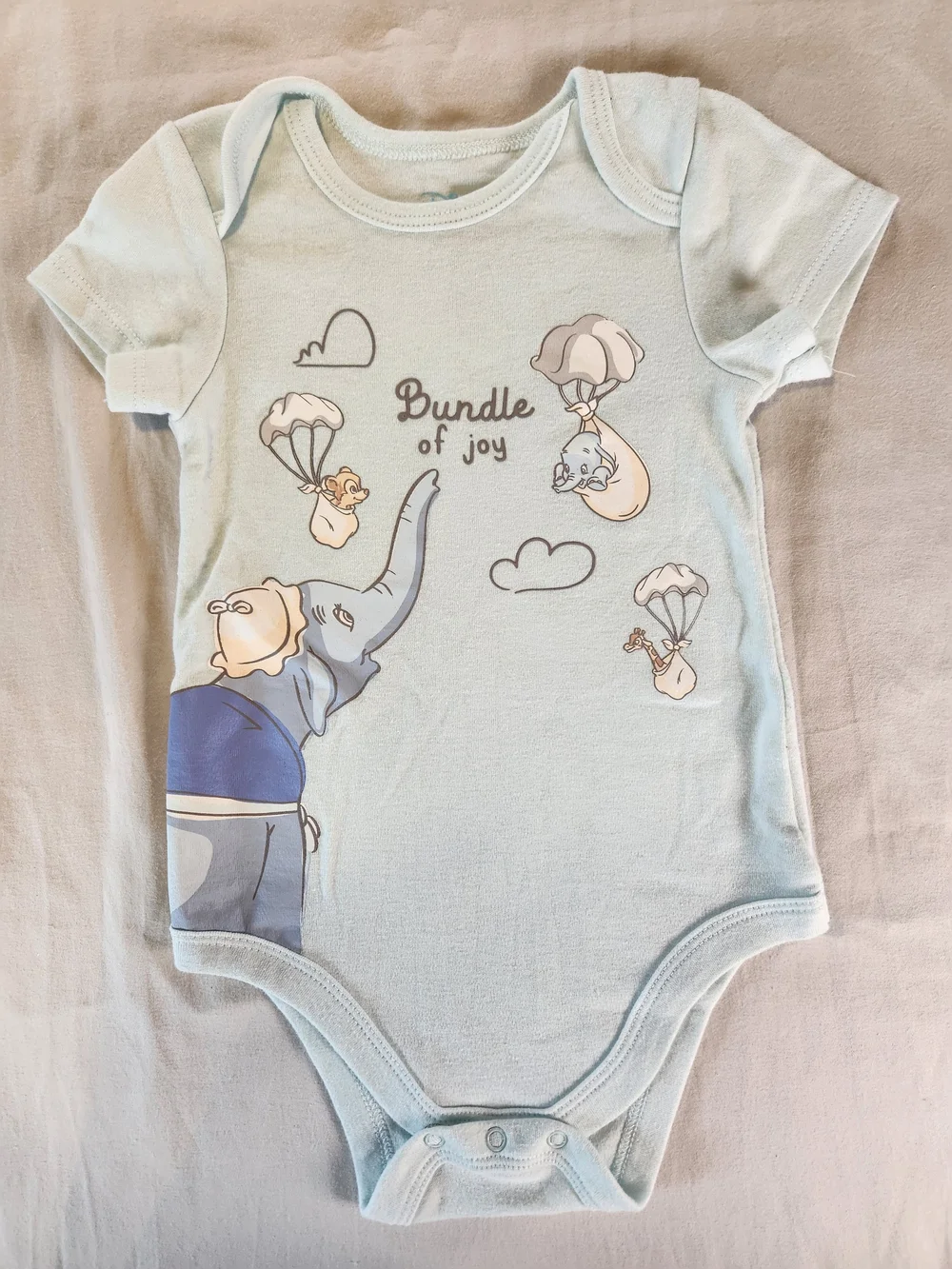 Disney Baby Cotton Knit Short Sleeve One Piece Outfits Size 12M Set Of 7